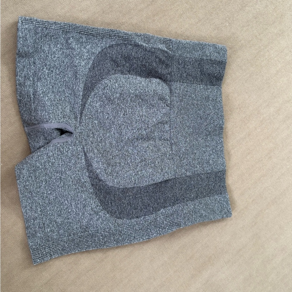 Gray Seamless Athletic Shorts